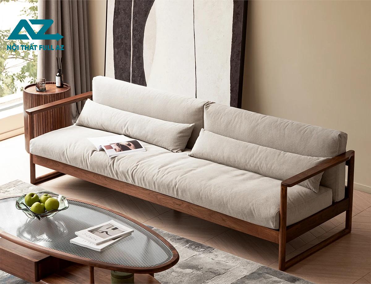 Mẫu bàn ghế gỗ công nghiệp kết hợp sofa dưới 10 triệu