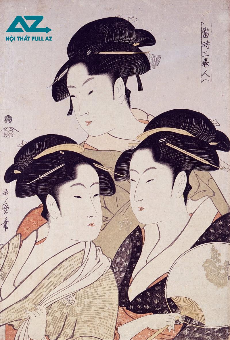 Toji san bijin ( Ba mỹ nhân thời nay) – 1798